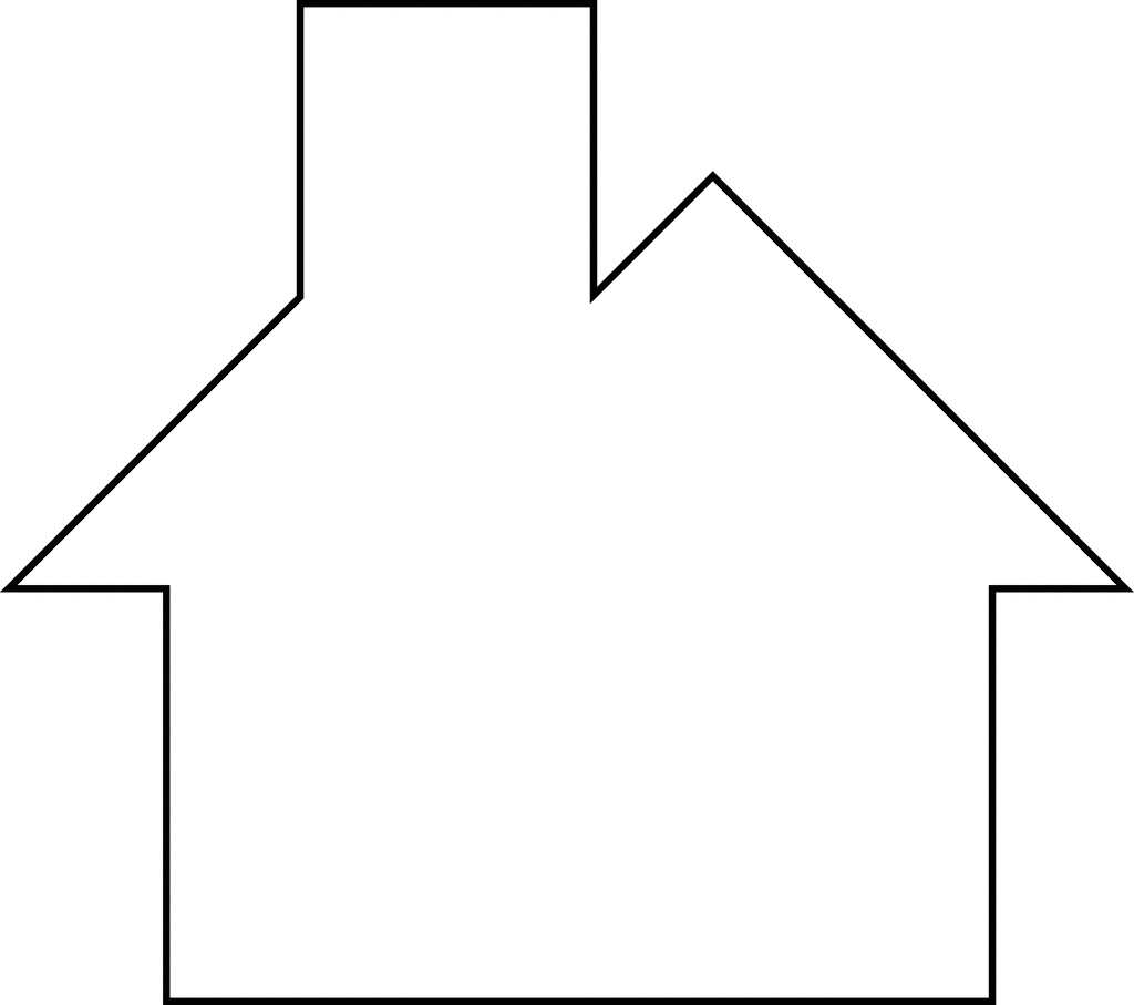 free clipart house outline - photo #6