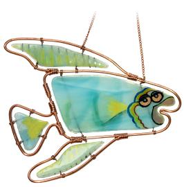Funny Fish - Unique Fused Glass, Darlene Ferguson of Ferguson Graphics