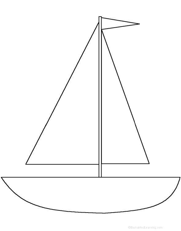 Sailboat Template ClipArt Best