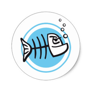 Dead Fish Stickers | Zazzle