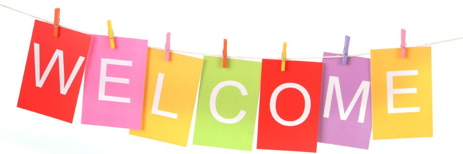 Welcome banner clipart