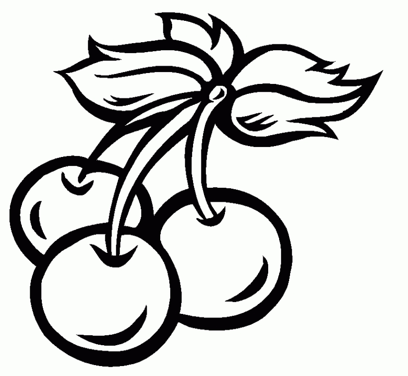 Cherry Clip Art Black And White ClipArt Best
