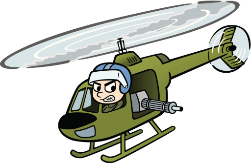 Cartoon Of The Army Helicopters Clip Art, Vector Images ...