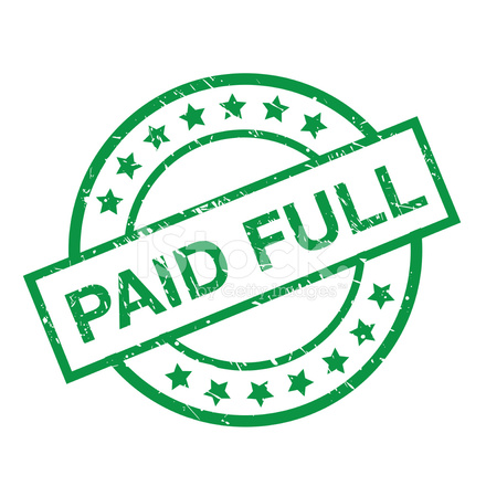 Paid Full Stamp IN Green stock photos - FreeImages.com