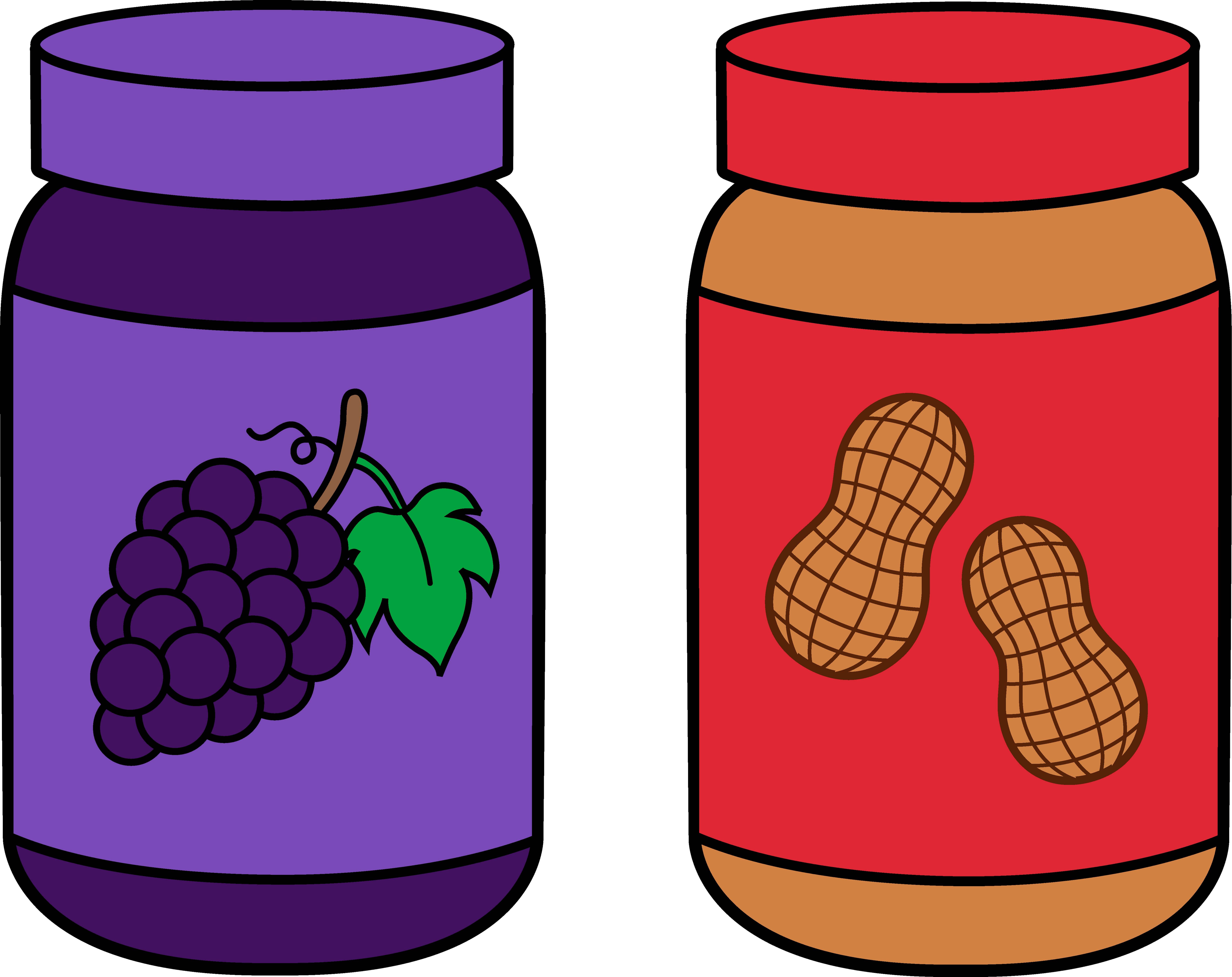Peanut Butter And Jelly Sandwich Clipart - Free ...