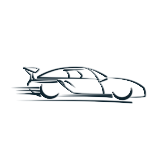 Speeding car clip art