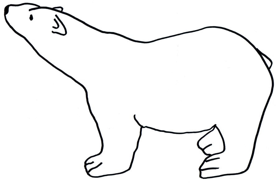 Polar Bear Outline ClipArt Best
