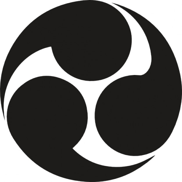 Circular symbol of Japan with three circles rotation Icons | Free ...