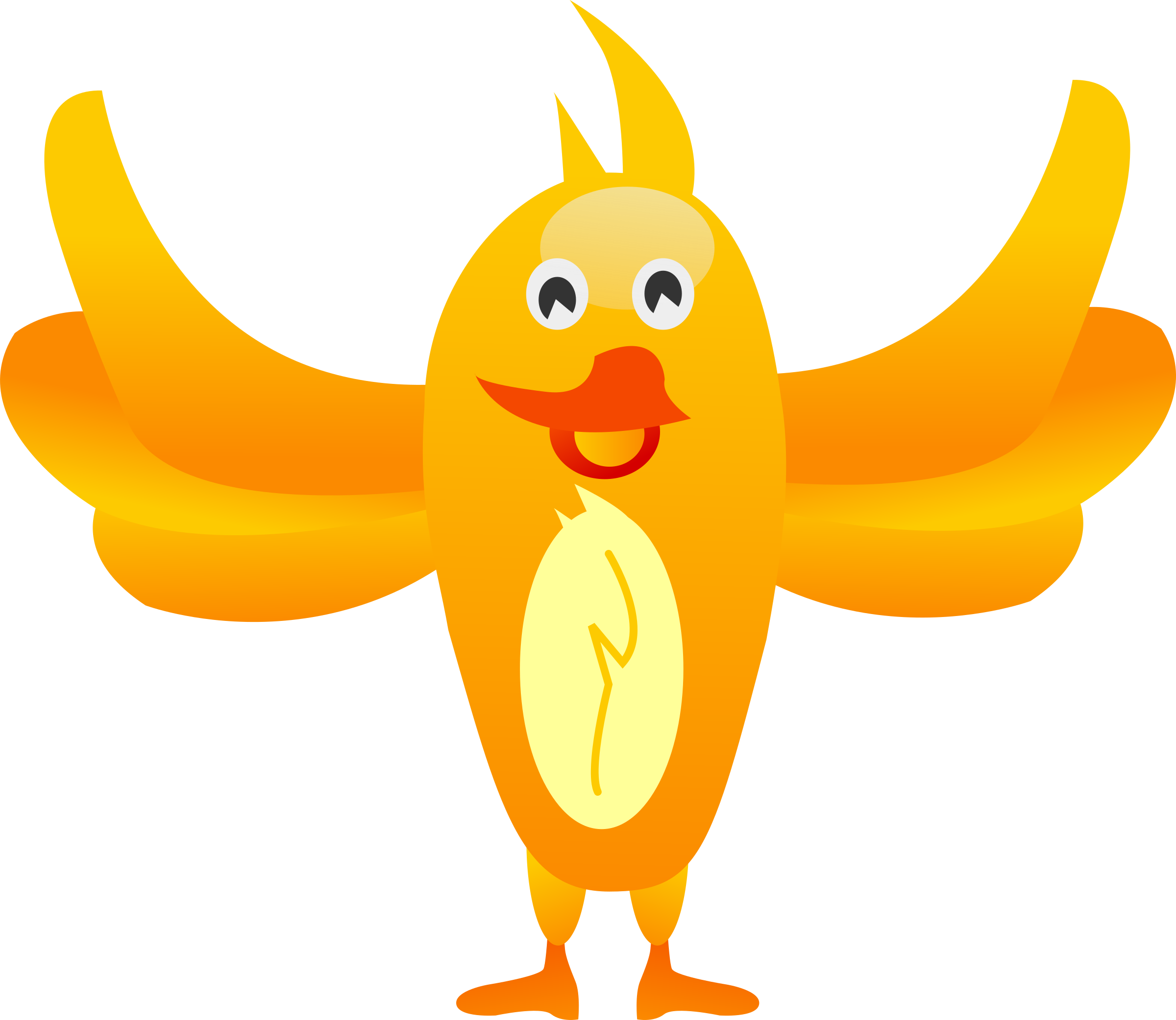 Orange bird clipart - ClipartFox