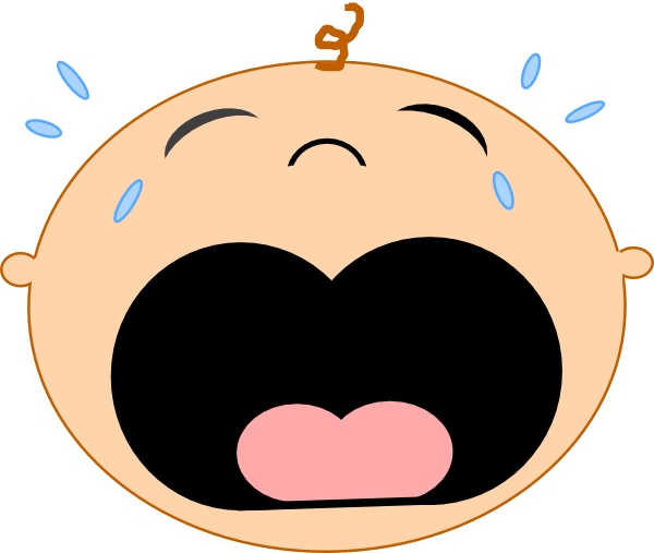 Baby crying clip art