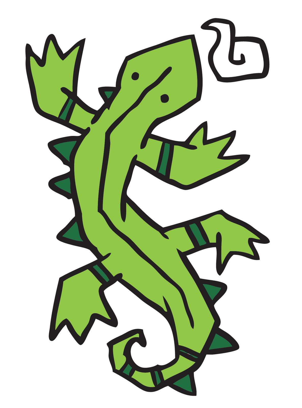 The Magic Of Print: Lizard Symbol