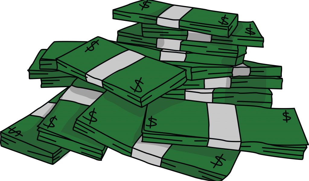 Free Stacks Of Money 2 High Resolution Clip Art | All Free Picture