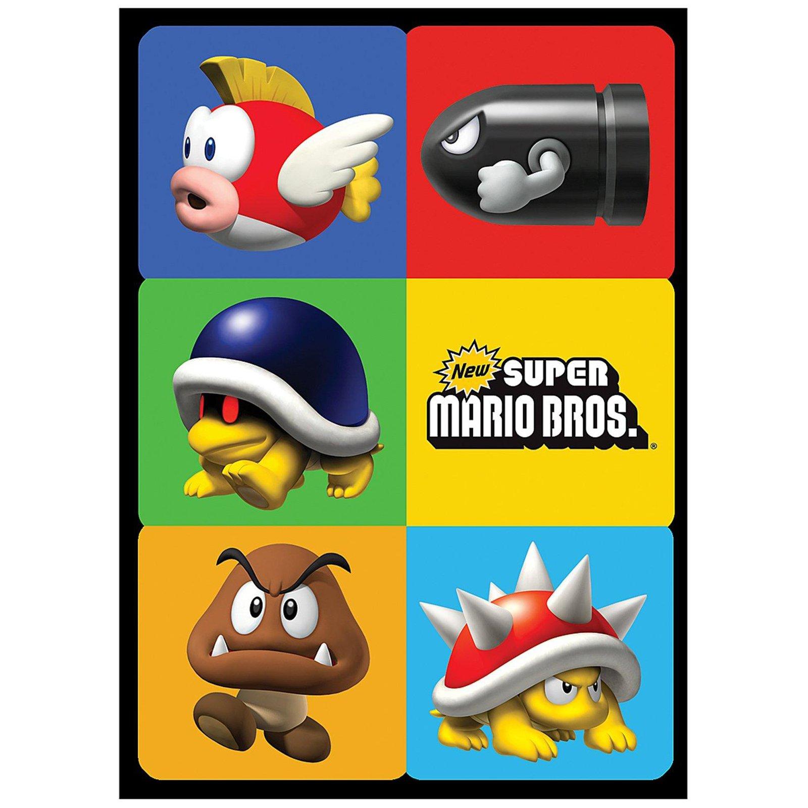 Super Mario Bros. Sticker Sheet (4) | BirthdayExpress.com