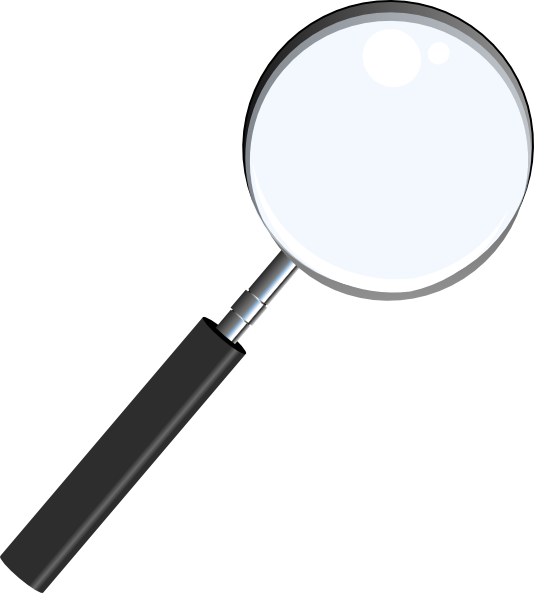 Magnifying Glass clip art Free Vector