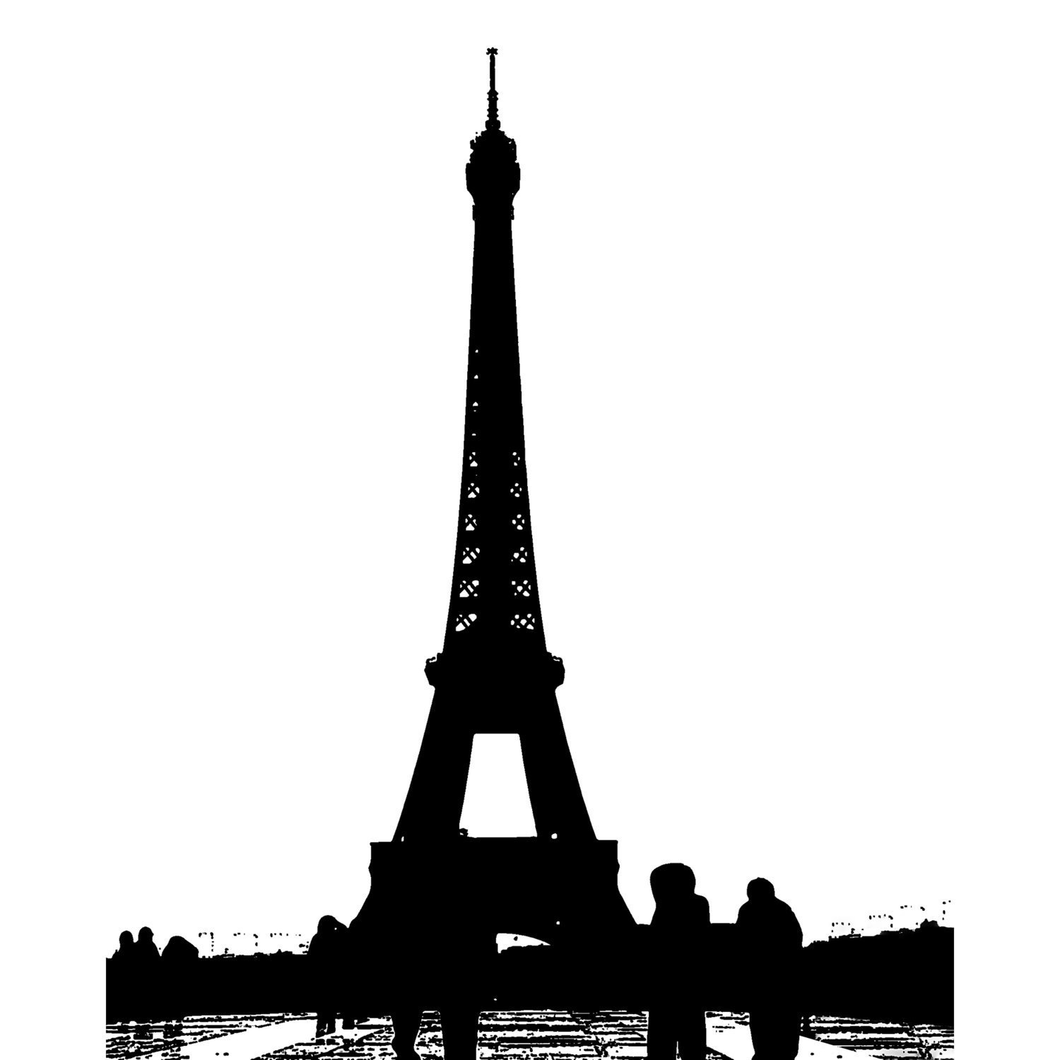 Eiffel Tower Silhouette - ClipArt Best