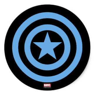 Captain America Logo Stickers | Zazzle