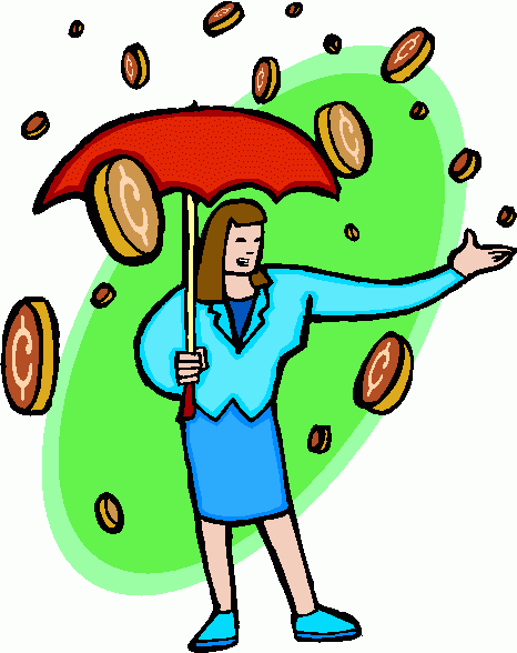 clipart raining money - photo #11