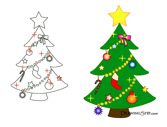 Cartoon Christmas Tree Pictures | HD Wallpapers Inn