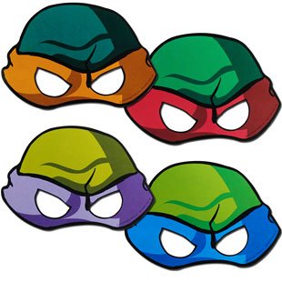 Teenage Mutant Ninja Turtles Masks (8) | Birthday Express | Party ...