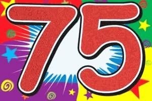 75th Birthday Clipart