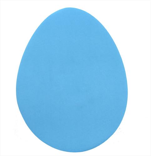 Easter Egg Shape Light Blue Foam Board | Display Boards from Elmer's