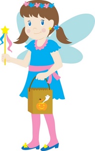 Fairy Clipart Image - A Little Girl Wearing A Fairy Costume ...