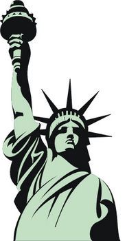 Cute statue of liberty clipart