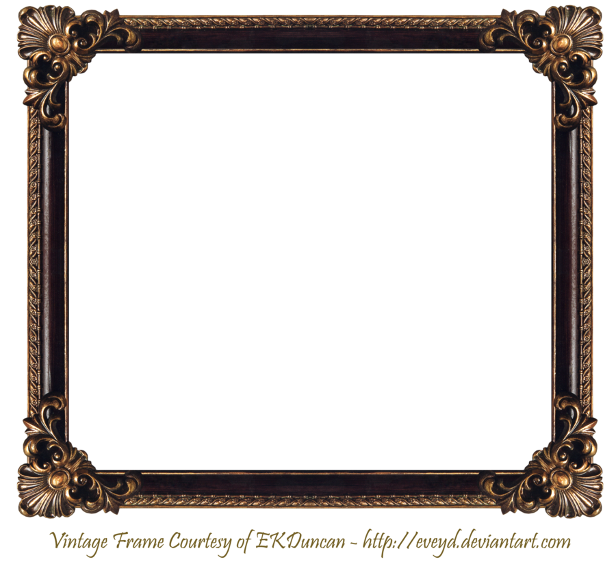 Vintage frame - precut PNG by NathL-fr on DeviantArt