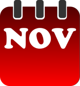 November calendar clipart free