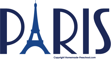 Eiffel tower clipart paris flag