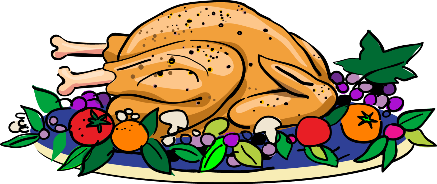 Cartoon Cooked Turkey Clipart - Free to use Clip Art Resource