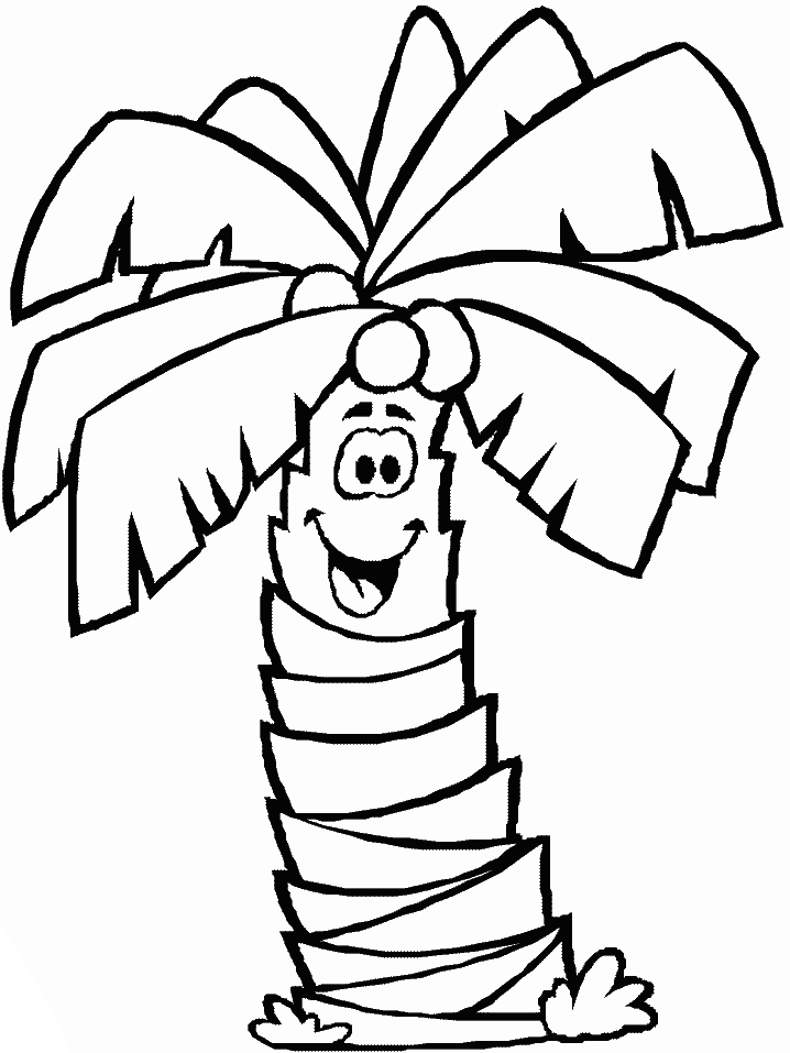 Palm Tree Coloring Pages For Kids - AZ Coloring Pages