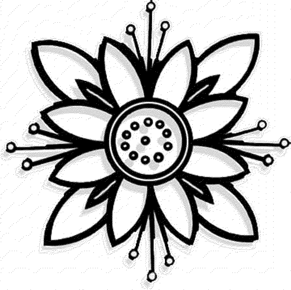 Simple Flower Coloring Page - ClipArt Best