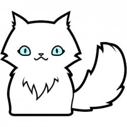 Cute Cat Drawing | PopArticle