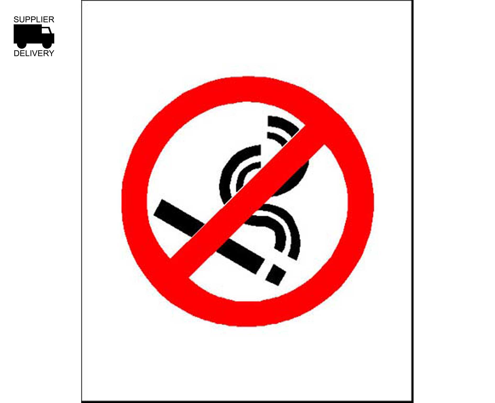 PVC Sign No Smoking Logo 115x140mm - Signage - Ryman