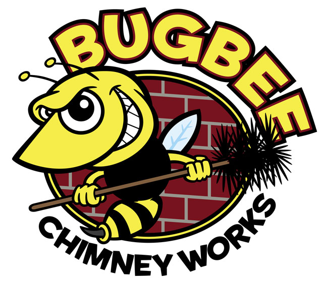 Cartoon Bee/Hornet Character & Logo for Bugbee Chimney Works
