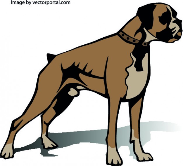 free boxer dog clipart - photo #10