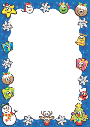 Awsome Backgrounds & Wallpapers » Kids Christmas Borders And Frames