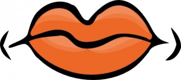 Serious lips clip art | Download free Vector