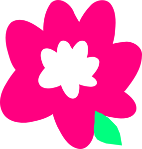 Pink Cartoon Flower Clip Art - vector clip art online ...