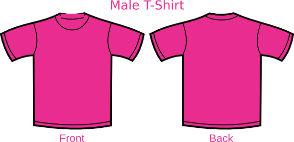 Pink Shirt Template clip art - vector clip art online, royalty ...