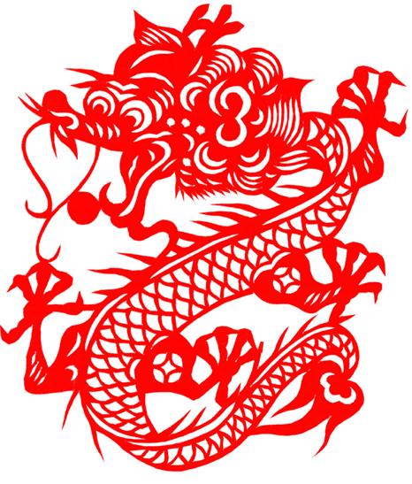 Chinese dragon paper cut pattern collection | Xinblog