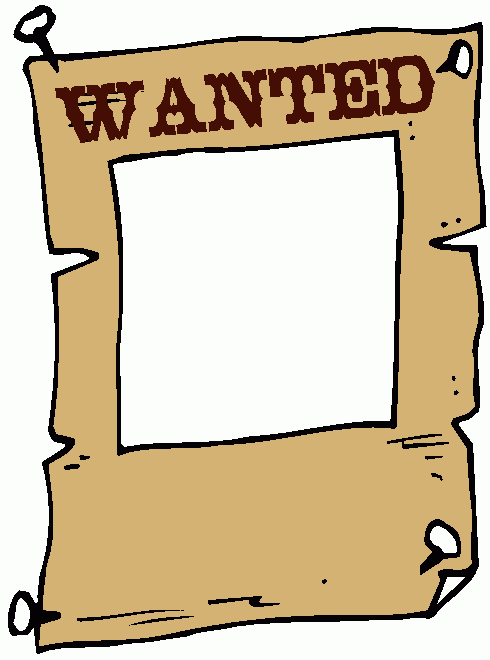 cow boy wanted affiche clipart - Free Clipart Images