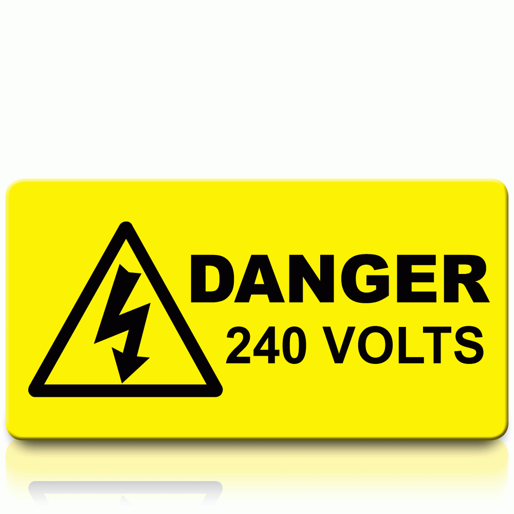Danger 400 Volts - Voltage Labels