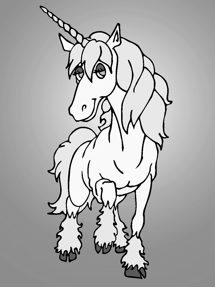 637 views Unicorn Clip Art girl
