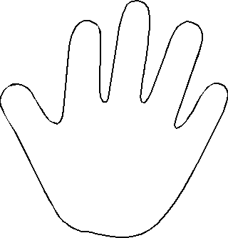Hand Outline Template Printable - Free Clipart Images