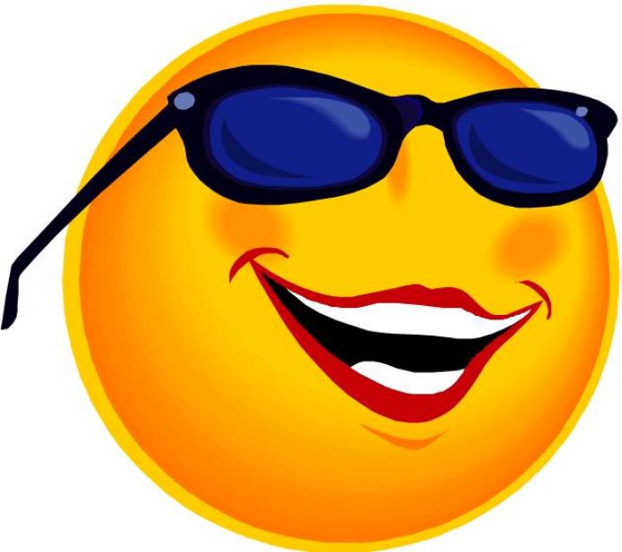 clipart smiley face with sunglasses - photo #2
