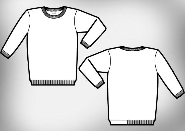 Photoshop Sweat shirt template | Free Download T Shirt Template