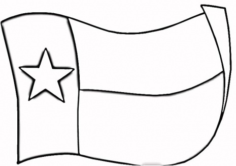 state flag of texas Colouring Pages