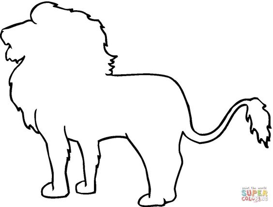 Animals, Coloring and Lion